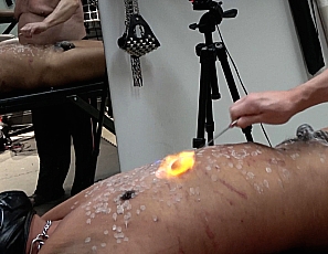 Torturedboy Fire and Wax Play